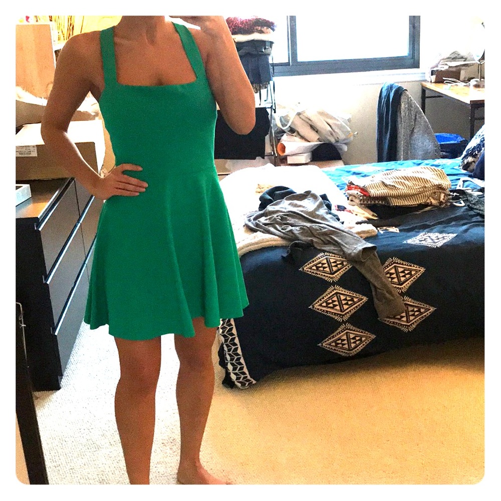Green Zara dress size small